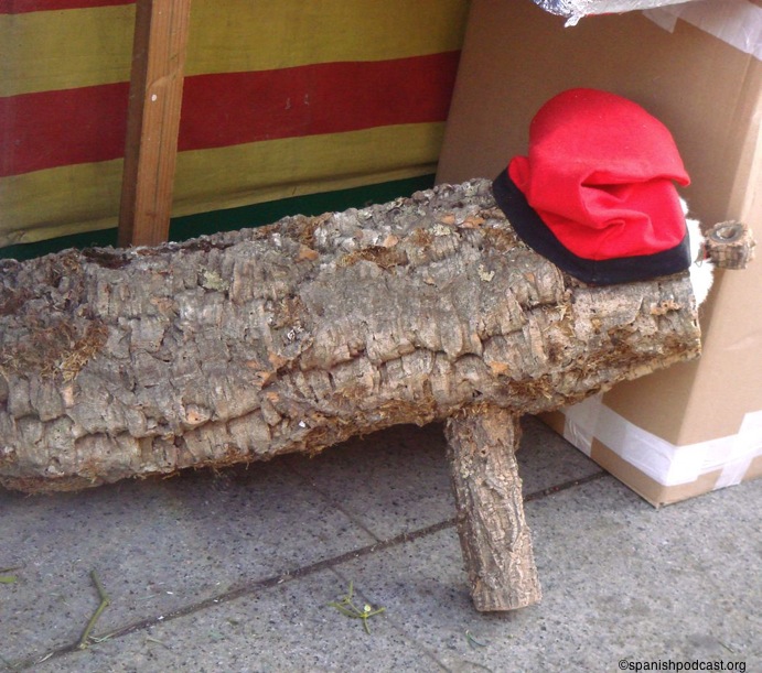 un tió amb barratina