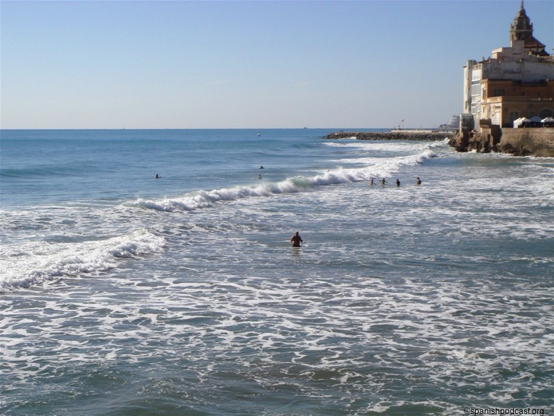 bañistas