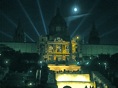 fuentes bajo el palau con luna 