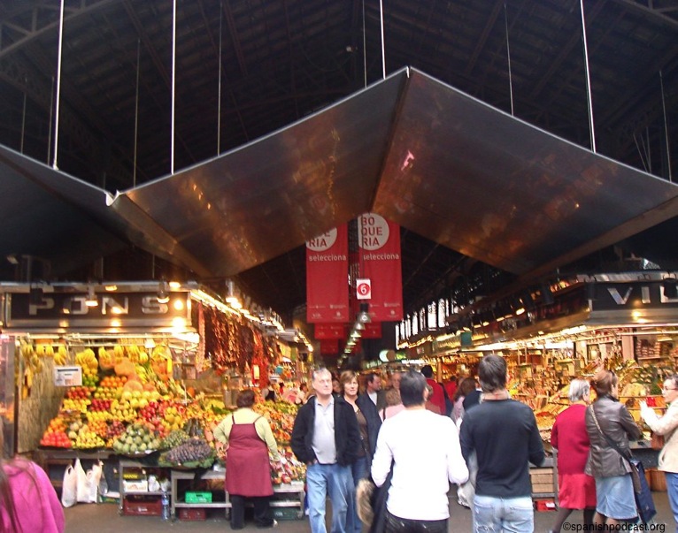 entrada a la boquería, la rambla