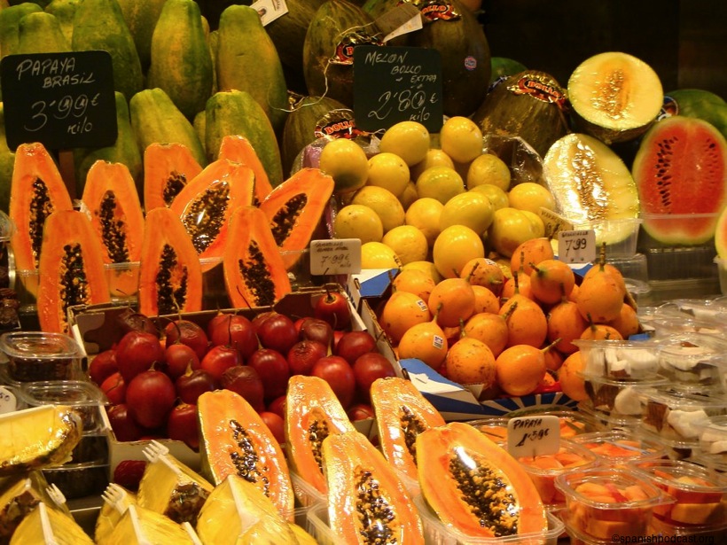 fruta tropical, boquería, ramblas