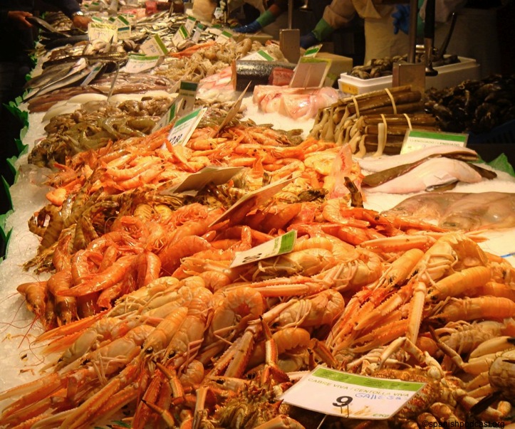 marisco, la boquería, la rambla