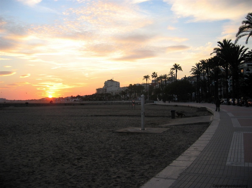 Atardecer en el Paseo Marítimo