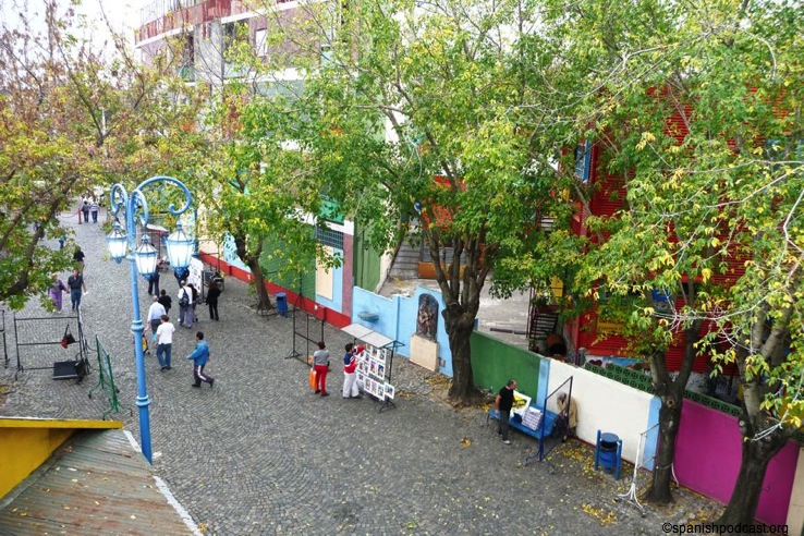 una calle del barrio de La Boca