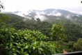 en la montaña, nubes