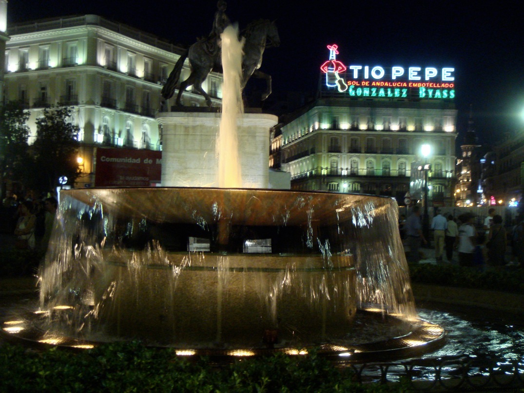 fuente con tío pepe