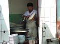 forma típica de cortar y hervir pasta
