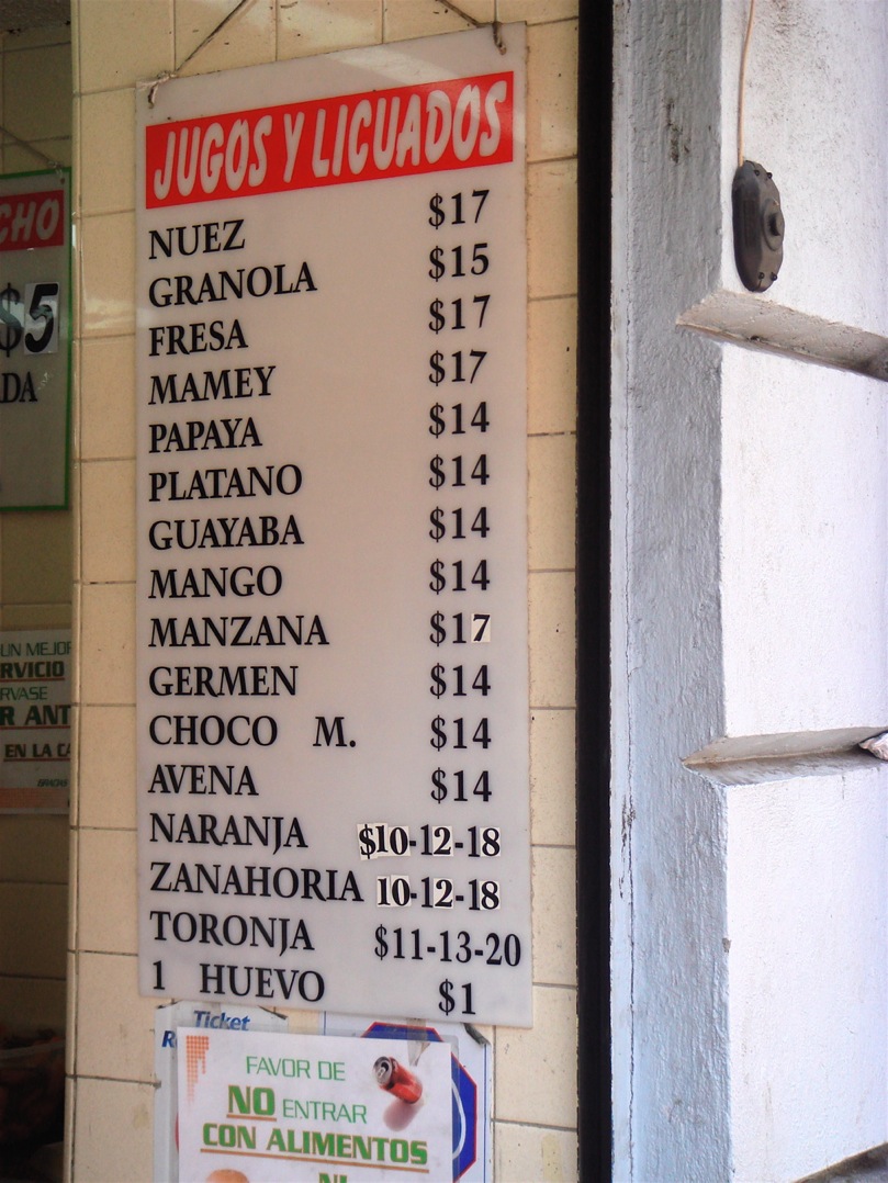 jugos y licuados